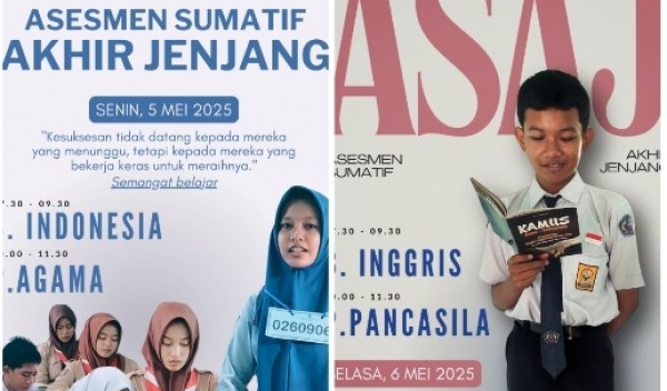 Pelaksanaan Asesmen Sumatif Akhir Jenjang (ASAJ) Kelas IX SMP Negeri 1 Kragan Tahun Pelajaran 2024/2025